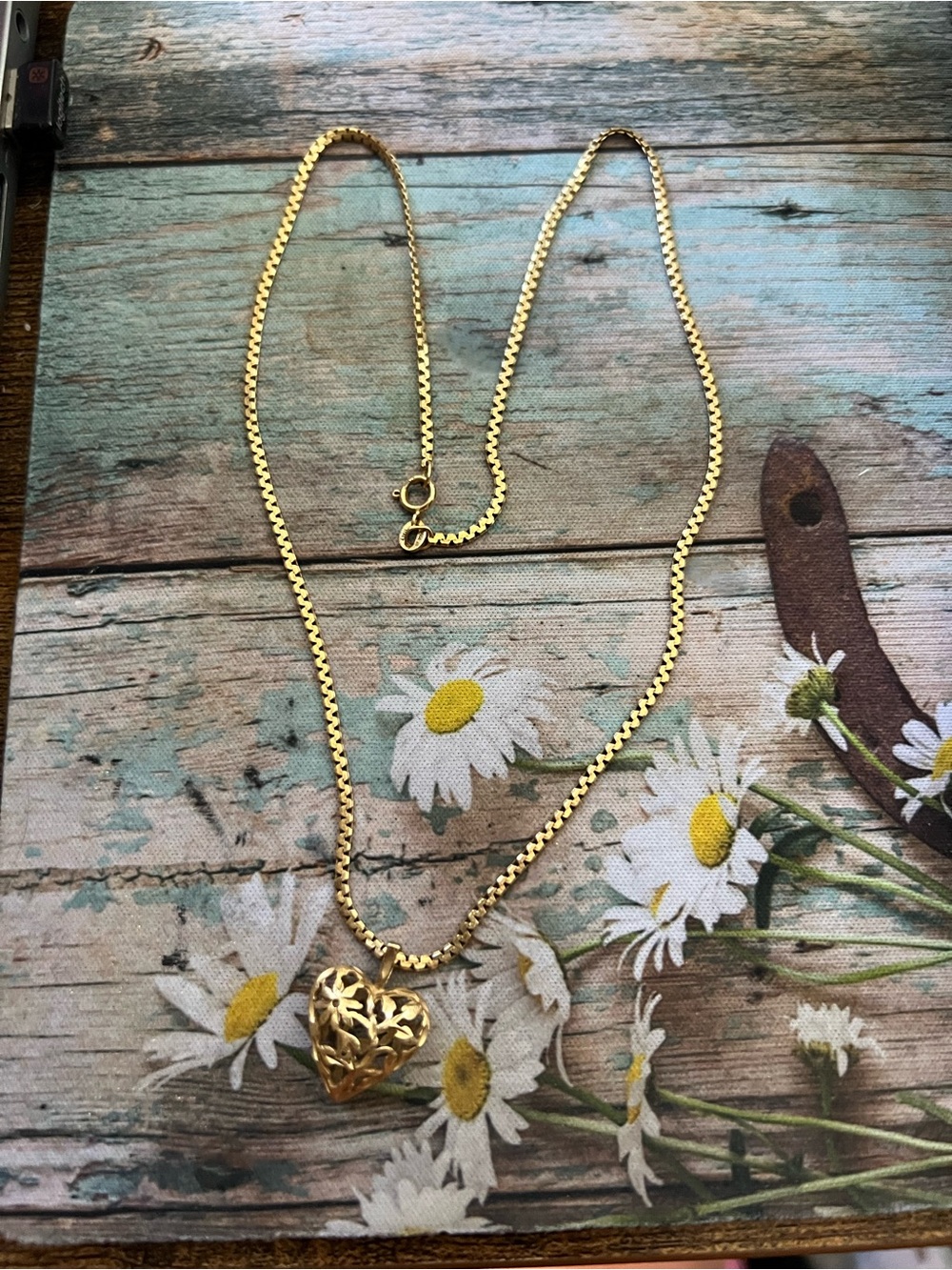 14K Gold Heart Pendant Necklace
